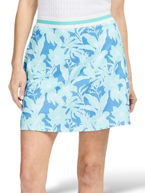 IZOD Paola Print Pull On Golf Skort Side & Back Pockets NWT US Sz XL